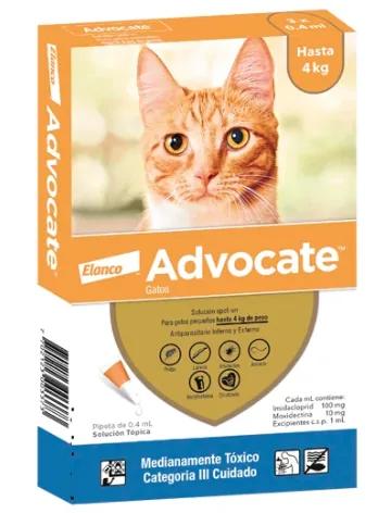Advocate Gato Hasta 4 Kg X 3 Pip