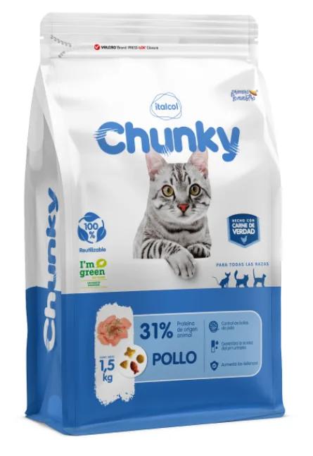 Chunky Gato Pollo Azul 500gr