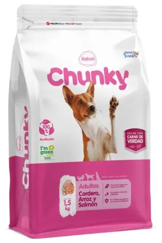 Chunky Perro Adulto Cordero Arroz Y Salmon 1,5k