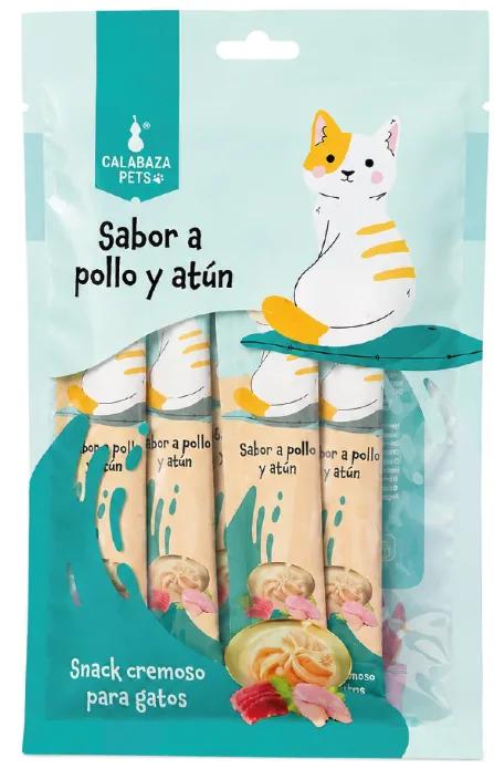 cremoso gato calabaza pollo y atun x 5