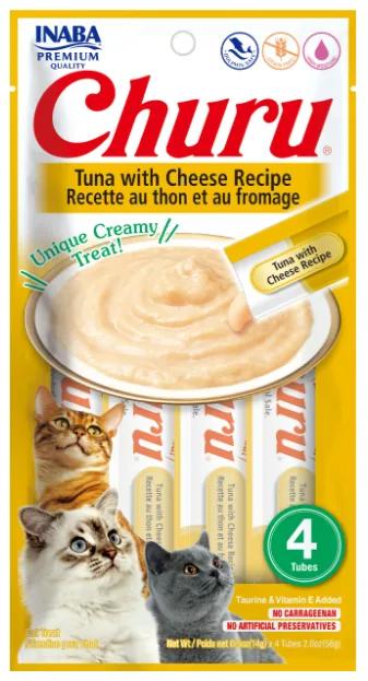 Churu Cat Atun-Queso 4x14g amarillo