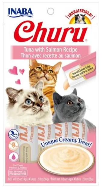 Churu Cat Atun-Salmon 4x14g rosado