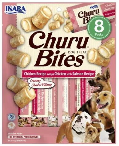 Churu Dog Bites Pollo-Salm 8x12g rosado