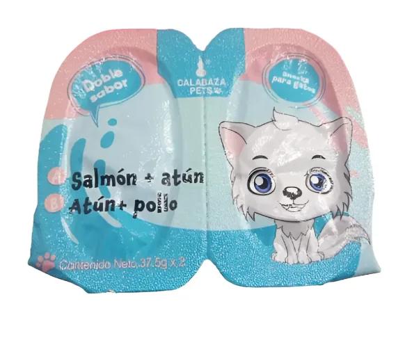 Duo Cup Snack (Doble Sabor) Salmón Y Atún + Atún Y Pollo