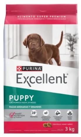 Excellent Perro Puppy Razas Medianas Y Grandes 3 Kg
