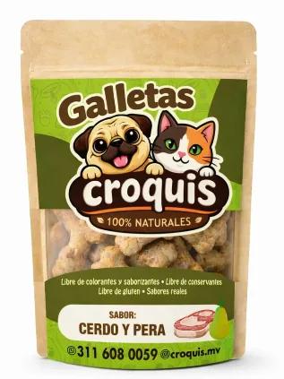 Galletas Croquis Cerdo y pera