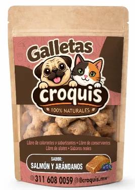 Galletas Croquis Salmon y arandanos