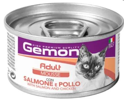 Gemon Mousse Adult Salmo/Poll Lata 85g